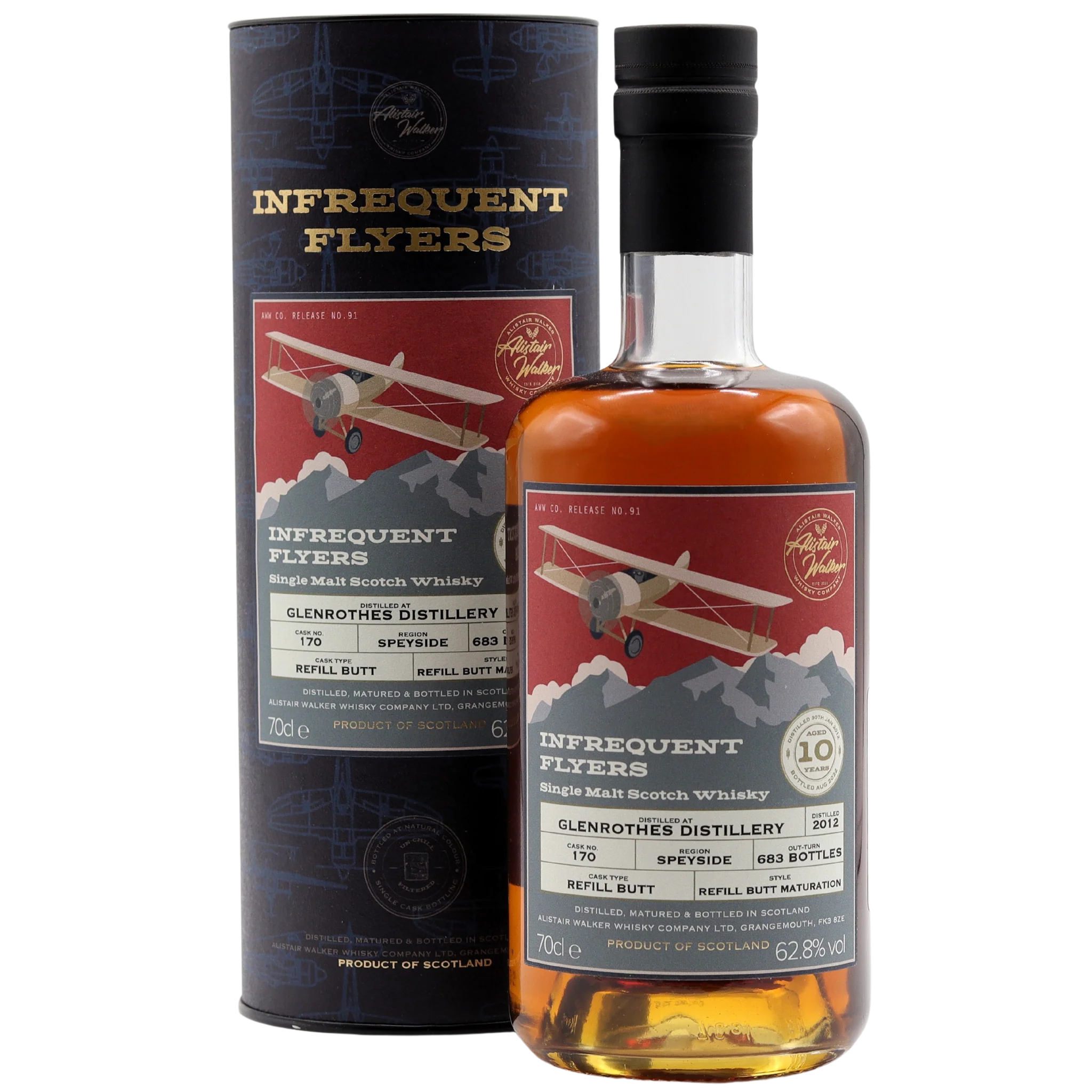 Infrequent Flyers - Glenrothes Single Cask #170 10 Year Old