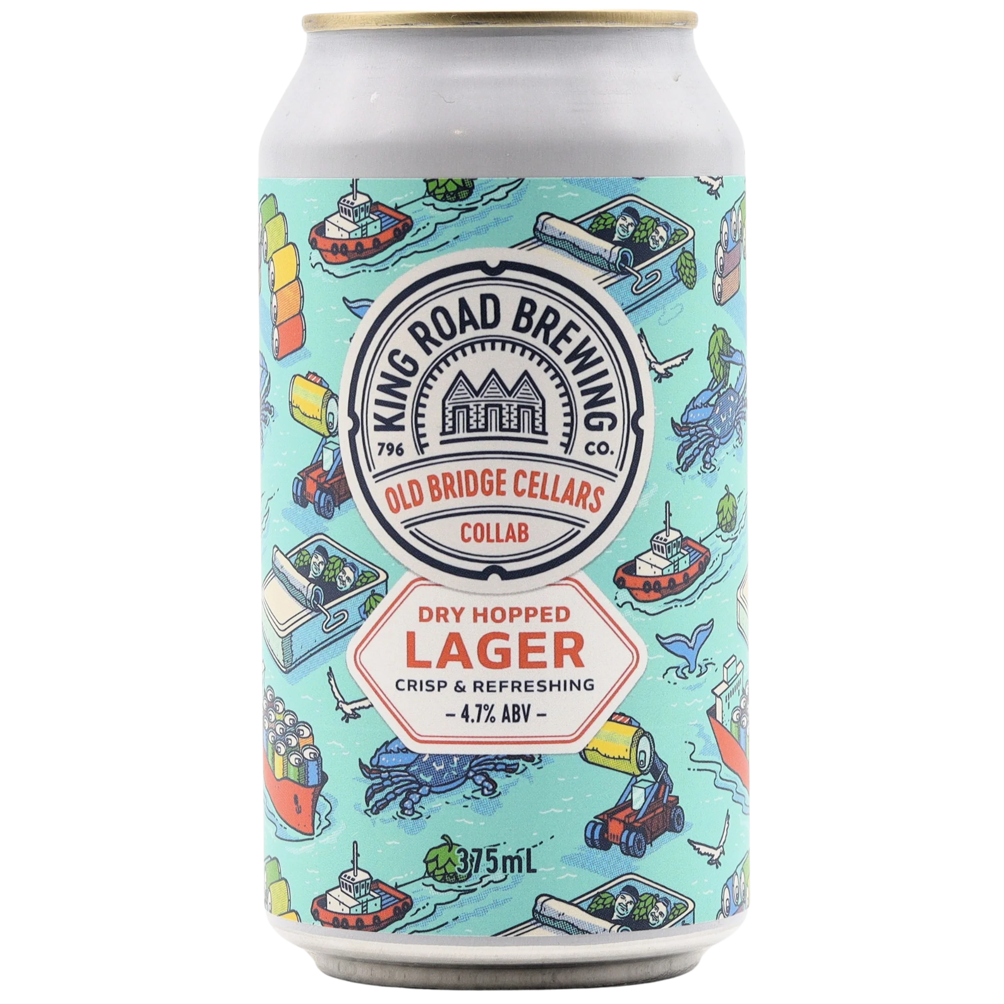 King Road X Old Bridge Cellars - Dry Hopped Lager