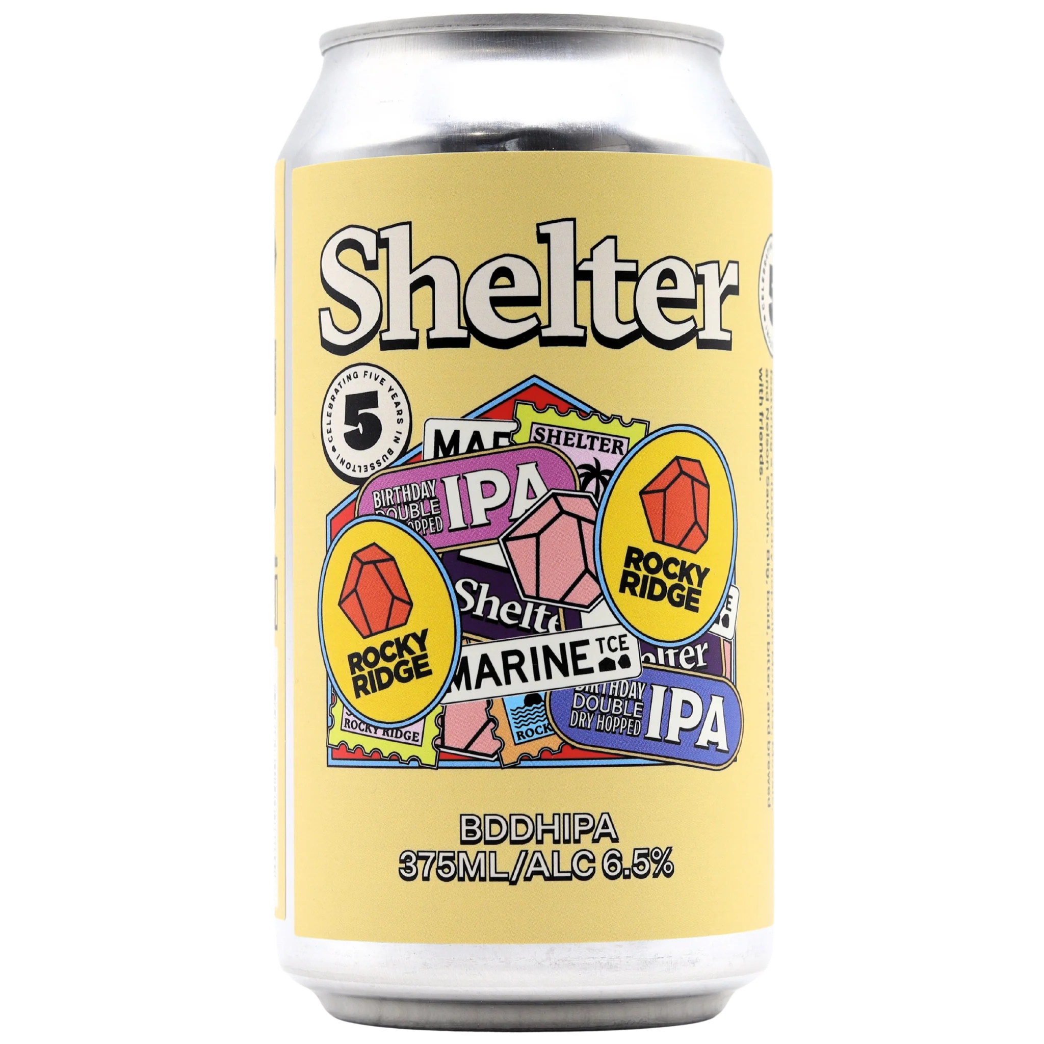 Shelter x Rocky Ridge - Bdddhipa (Birthday Double Dry Hopped)