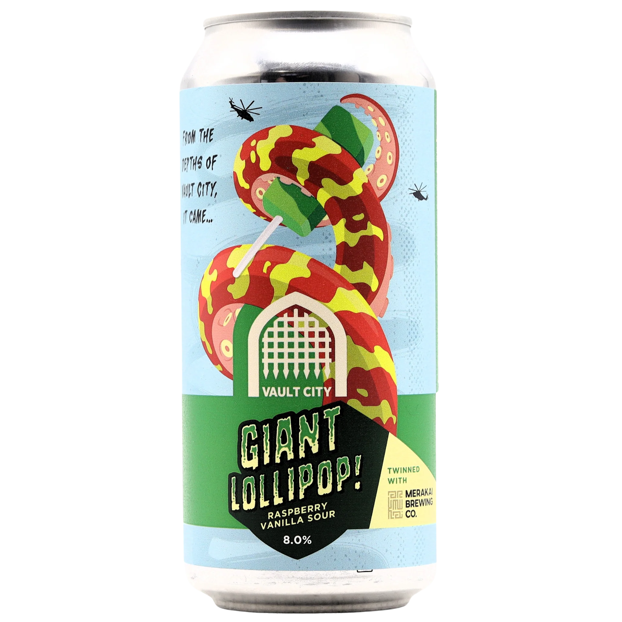 Vault City X Merakai Brewing - Giant Raspberry Vanilla Lollipop